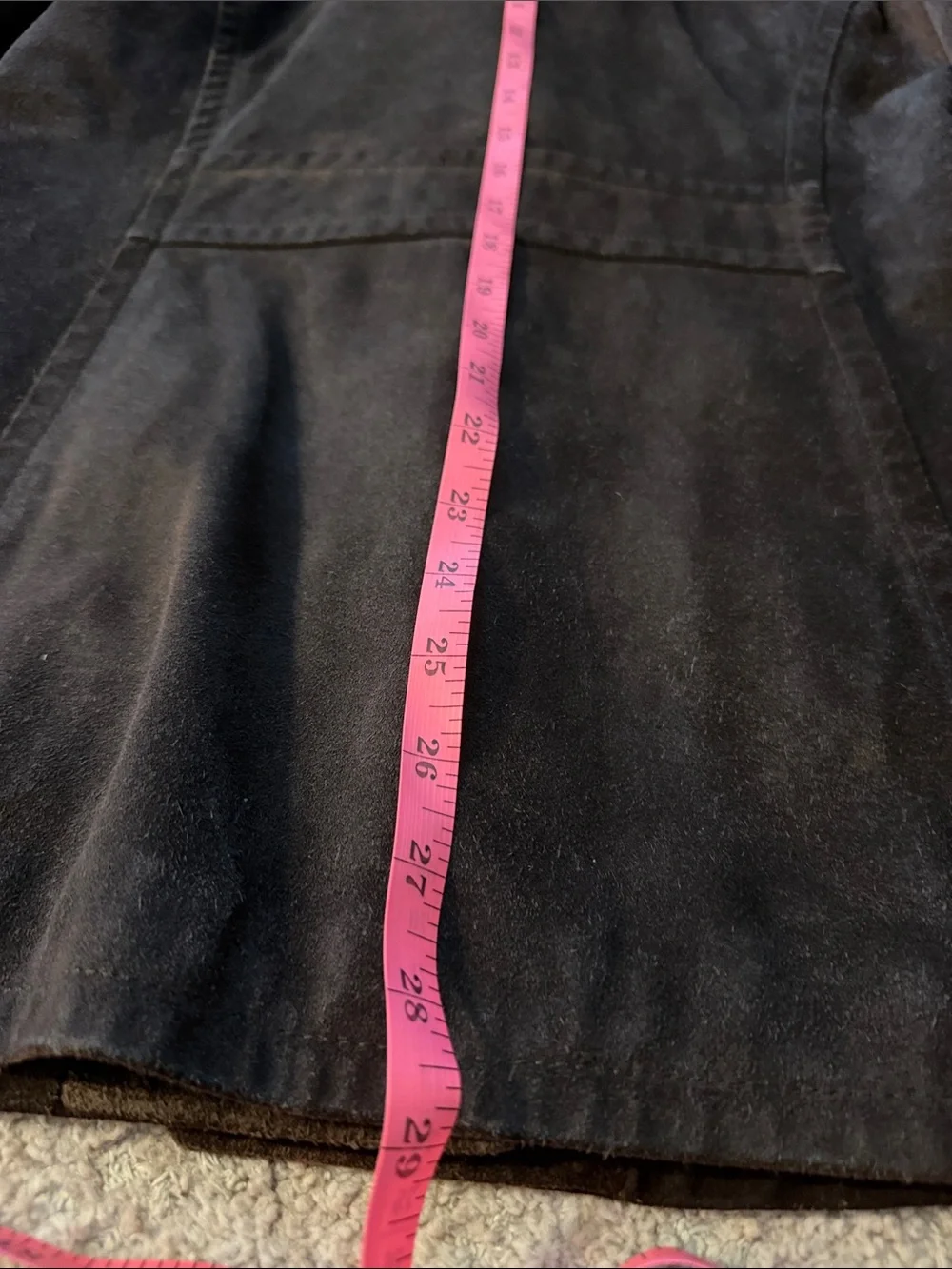 Coach Women's Brown Suede Button-Front Jacket
